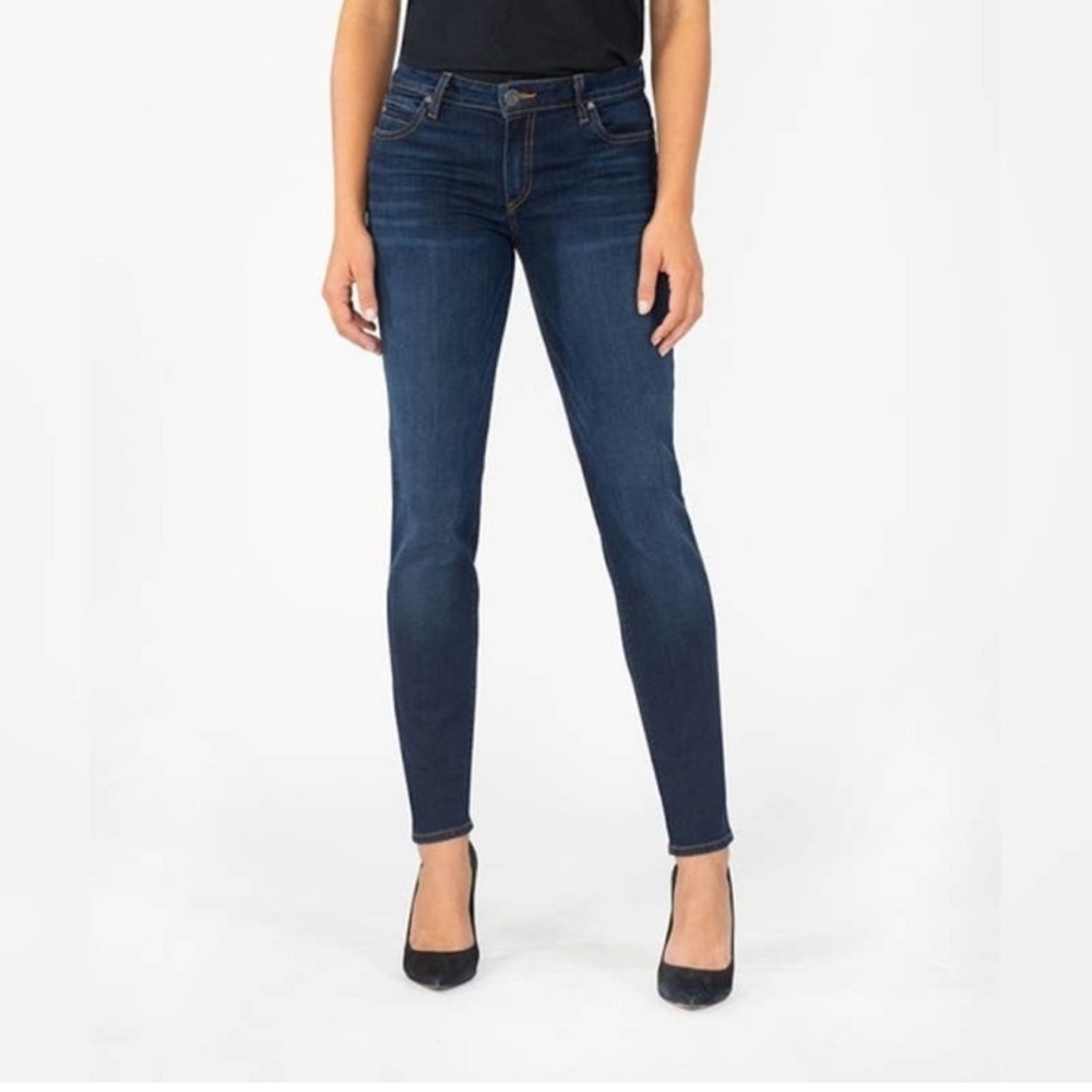 Kut from the Kloth Bridgette Ankle Skinny Jeans Royal Blue Size 2
